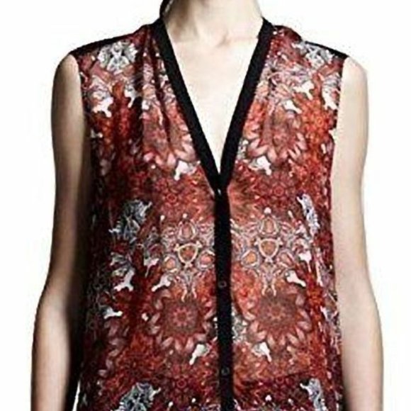 Helmut Lang Mandala Viscose Print Top - Picture 4 of 4